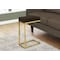 Monarch Specialties Accent Table - Espresso / Gold Metal With A Drawer I 3236 - alternate 2